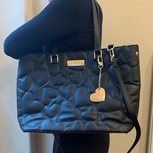 Heart print Betsey Johnson bag